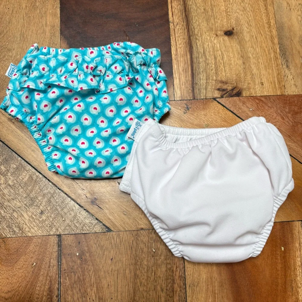 Two iPlay Kids Printed and White Diaper Covers